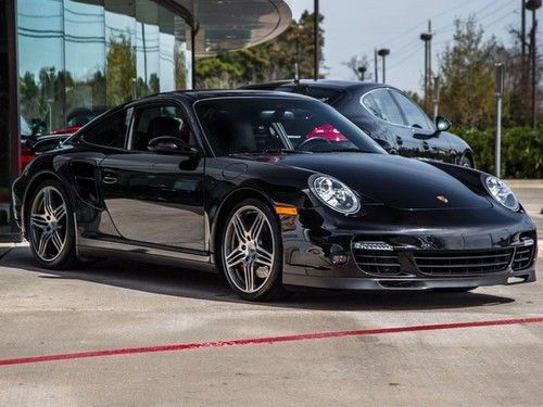 2009 porsche 911 turbo cpo black / black auto tiptronic sport chrono nav 25k mi