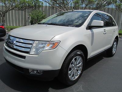 2007 ford edge sel leather loaded awd nice suv pearl paint chrome wheels 1 owner