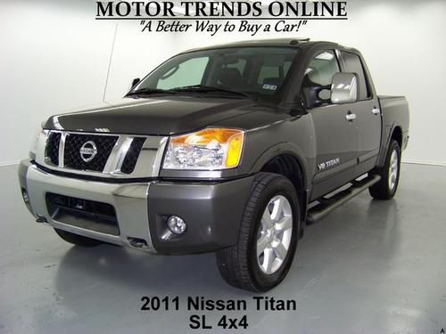 4x4 sl navigation dvd sunroof leather htd seats park assist 2011 nissan titan 8k