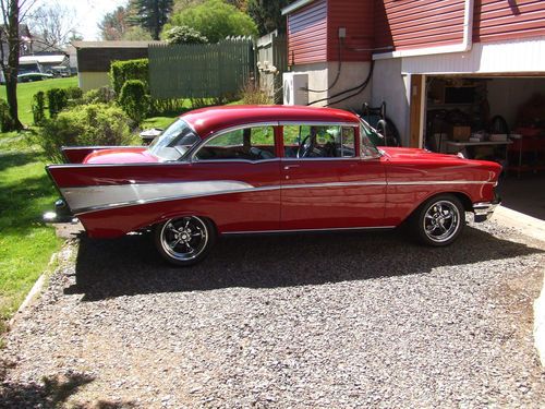 1957 chevy 2  door post