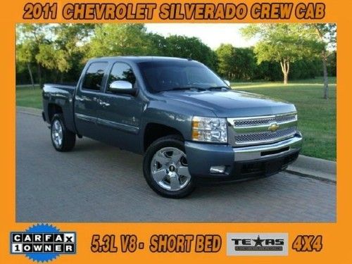 2011 chevrolet silverado 1500 4wd crew cab texas edition one owner carfax 4x4