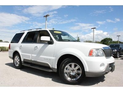 2003 lincoln navigator 4x4 sunroof chrome wheels rear entertainment tow pkg