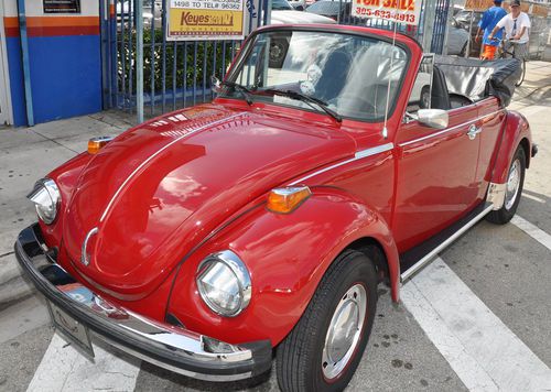 Convertible vw super beetle 1974