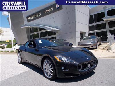 New 2013 maserati granturismo convertible spyder black leather v8 loaded gts