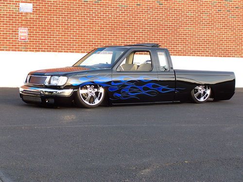 1999 nissan frontier  custom bagged bodydrop show truck mini truck