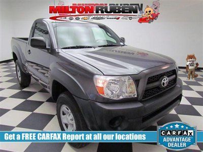 2011 toyota tacoma 4wd regular cab l4 automatic low miles 2 dr truck manual gaso