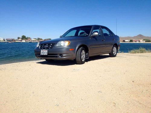 05 hyundai accent gls sedan 4-door 1.6l smogged a/c super clean auto california