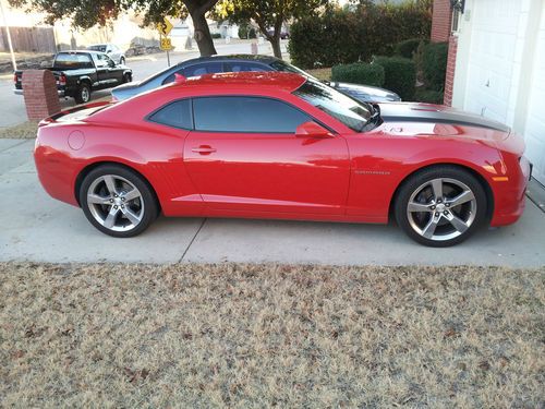 Fully loaded 2012 Camaro 2SS/RS red with black racing stripes, US $30,000.00, image 2