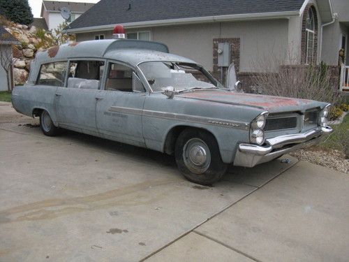 1963 pontiac bonneville military superior ambulance  jfk vintage - rare