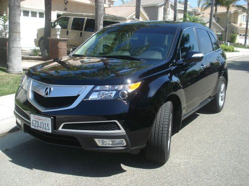 Acura mdx 3.7l v6 vtec 6-speed 290bhp mid-size luxury crossover suv black 2013