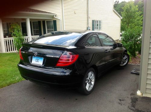 2002 mercedes c-230 kompressor coupe black 2.3 supercharged