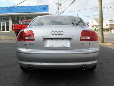2005 AUDI A8 QUATTRO AWD SILVER BLACK LEATHER GPS LOW RESERVE CD PARCTRONIC, image 5