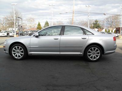2005 AUDI A8 QUATTRO AWD SILVER BLACK LEATHER GPS LOW RESERVE CD PARCTRONIC, image 8
