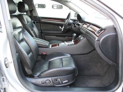 2005 AUDI A8 QUATTRO AWD SILVER BLACK LEATHER GPS LOW RESERVE CD PARCTRONIC, image 20