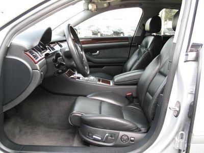 2005 AUDI A8 QUATTRO AWD SILVER BLACK LEATHER GPS LOW RESERVE CD PARCTRONIC, image 22