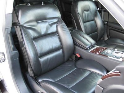 2005 AUDI A8 QUATTRO AWD SILVER BLACK LEATHER GPS LOW RESERVE CD PARCTRONIC, image 25