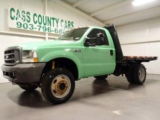 2002 f450 6-speed 7.3 powerstroke diesel 96196 miles 1 owner 10' flatbed 2 tanks