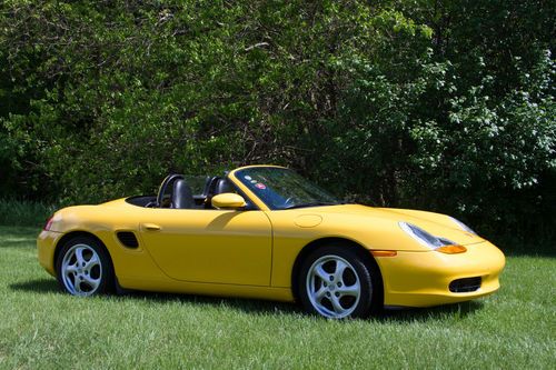 2000 speed yellow porsche boxster roadster convertible 44k miles