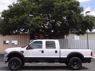 2008 white lariat 6.4l 4x4 bushwacker xd wheels rhino line heated seats cruise