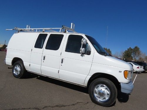 1998 ford e-250 cargo van 1 company comcast van racks runs great 5.3 v8 utility