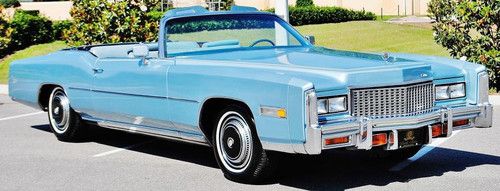 Just 29270 miles 76 cadillac eldorado convertible rare fule injected very clean