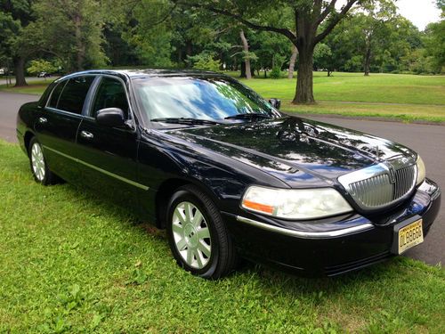 2004 lincoln town car executive l sedan blk clean 05 06 07 08 09- no reserve