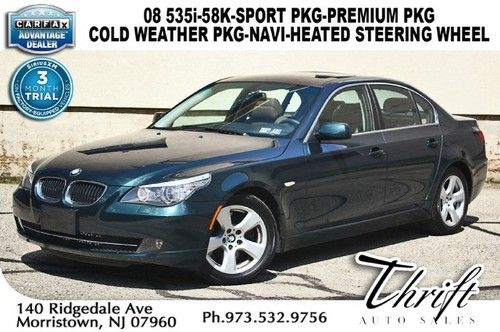 08 535i-58k-sport pkg-premium pkg-cold weather pkg-navi-heated steering wheel
