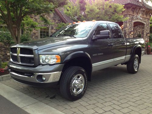 2003 dodge ram 3500 quad cab laraime diesel 6spd manual 91,747 original miles