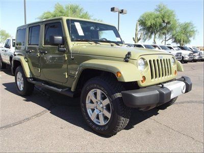 4wd 4 door sahara new suv auto gasoline 3.6l v6 commando green 4x4 jk mopar army