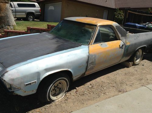 1968 chevrolet el camino parts car / project car no reserve