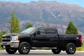 Duramax diesel 4x4 ltz z71 black leather bose audio tint new lift tires wheels