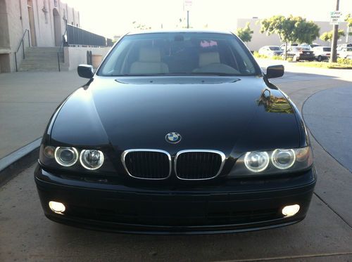 2002 bmw 540i sports package low miles black/tan automatic