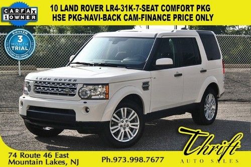 10 land rover lr4-31k-7seat comfort pkg-hse pkg-navi-back cam-finance price only