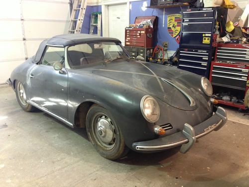 1960 porsche 356 super 90 roadster barn find - matching numbers