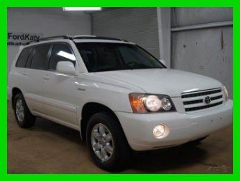 2002 toyota highlander 3.0l, 4wd, leather, power moonroof, 1-owner