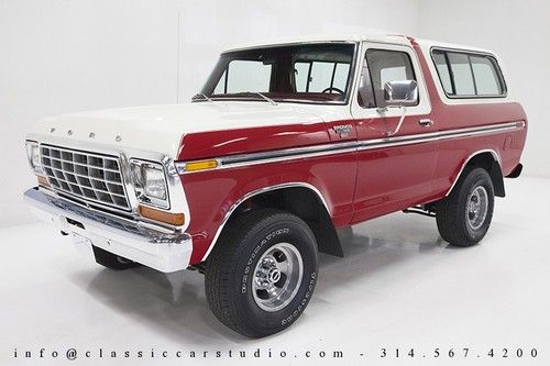 1978 ford bronco xlt - freshly and fully restored and ready for fall driving!