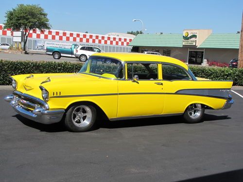 1957 chevrolet bel air 3 door post resto-mod