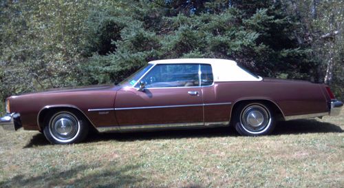 Classic brown 1973 olds toronado very clean rust free hardtop ac leather maine