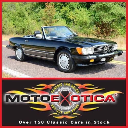 1988 mercedes benz 560sl roadster, clean, original, rare kinder seat, 5.6l v8