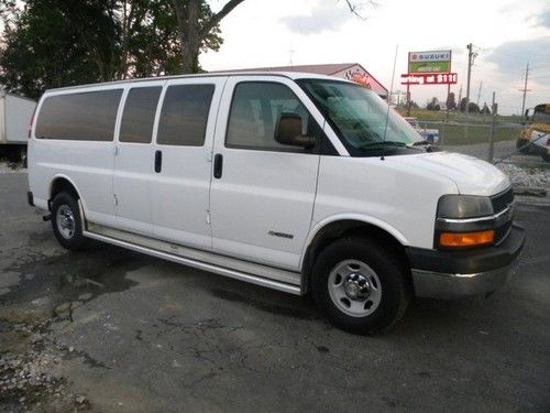 15 passenger extended clean 3500 1 ton fleet service shuttle church daycare van