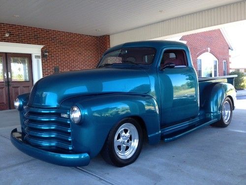 1951 chevrolet street rod pickup - all steel 5 window custom hot rod truck