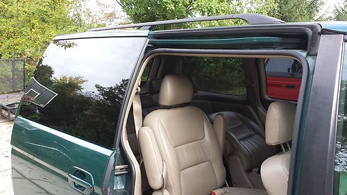 Honda Odyssey EX-L 2002 175000 miles Green ex, tan leather interior, image 2