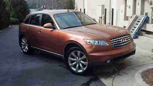 2003 Infiniti fx35 Liquid Copper exterior Orange leather interior, US $9,000.00, image 3
