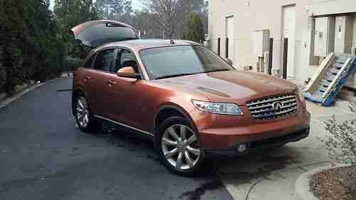2003 Infiniti fx35 Liquid Copper exterior Orange leather interior, US $9,000.00, image 9