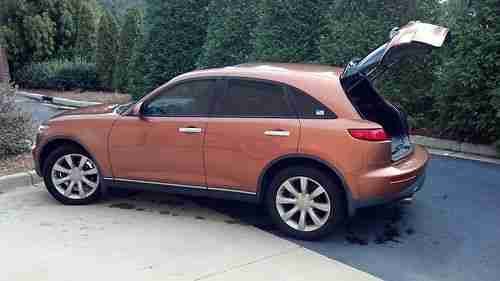 2003 Infiniti fx35 Liquid Copper exterior Orange leather interior, US $9,000.00, image 10