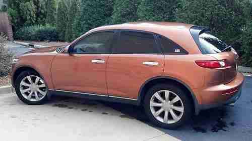2003 Infiniti fx35 Liquid Copper exterior Orange leather interior, US $9,000.00, image 11