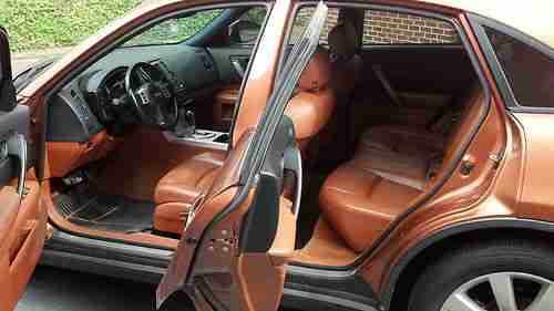 2003 Infiniti fx35 Liquid Copper exterior Orange leather interior, US $9,000.00, image 12