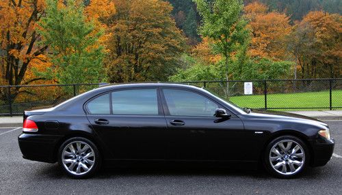 2004 bmw 745li base sedan 4-door black sharp  loaded no reserve  extra clean