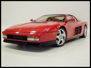 1990 ferrari testarossa rare 44k miles full service receipts 12 cyl red