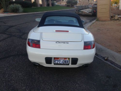 2000 Porsche 911 Carrera Convertible White 22064 miles, US $35,900.00, image 5